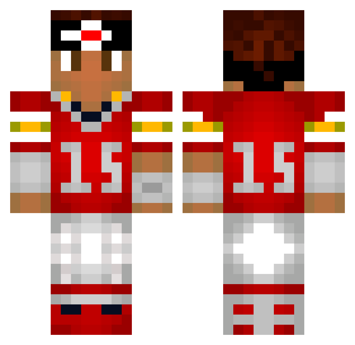 Irish_Luck07 Minecraft skin, front and back view