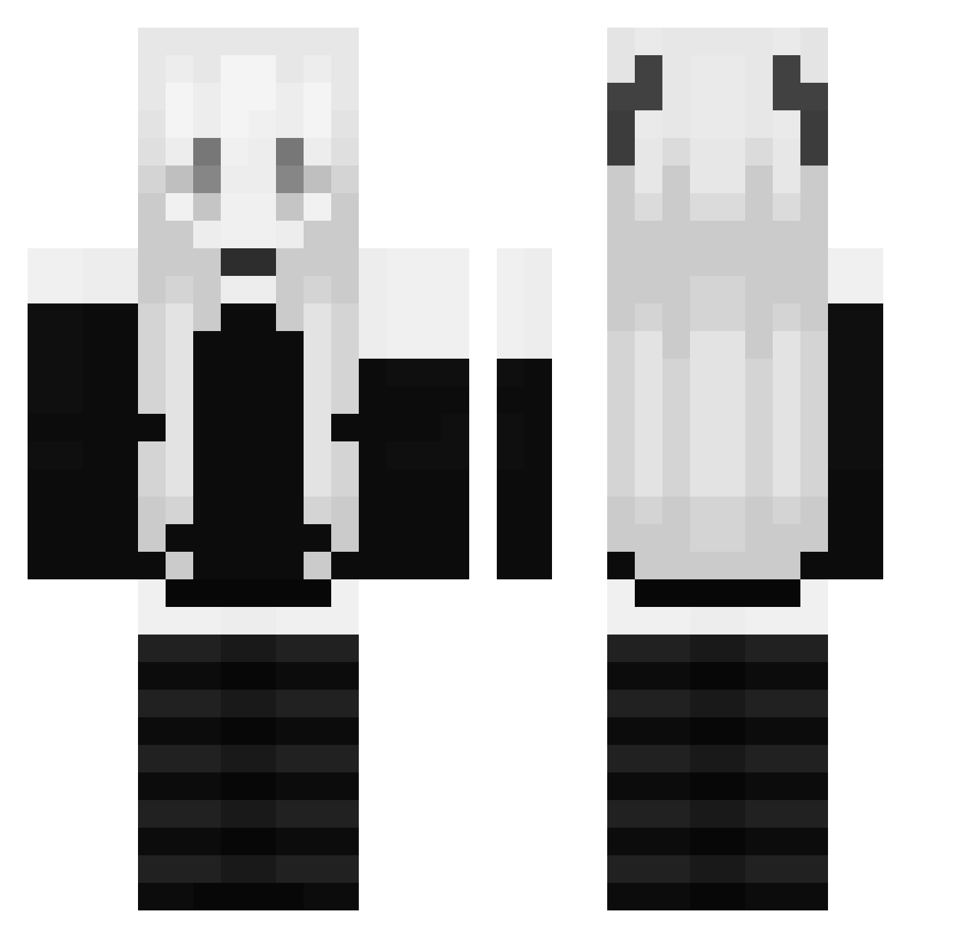 princessmario420 Minecraft skin, front and back view