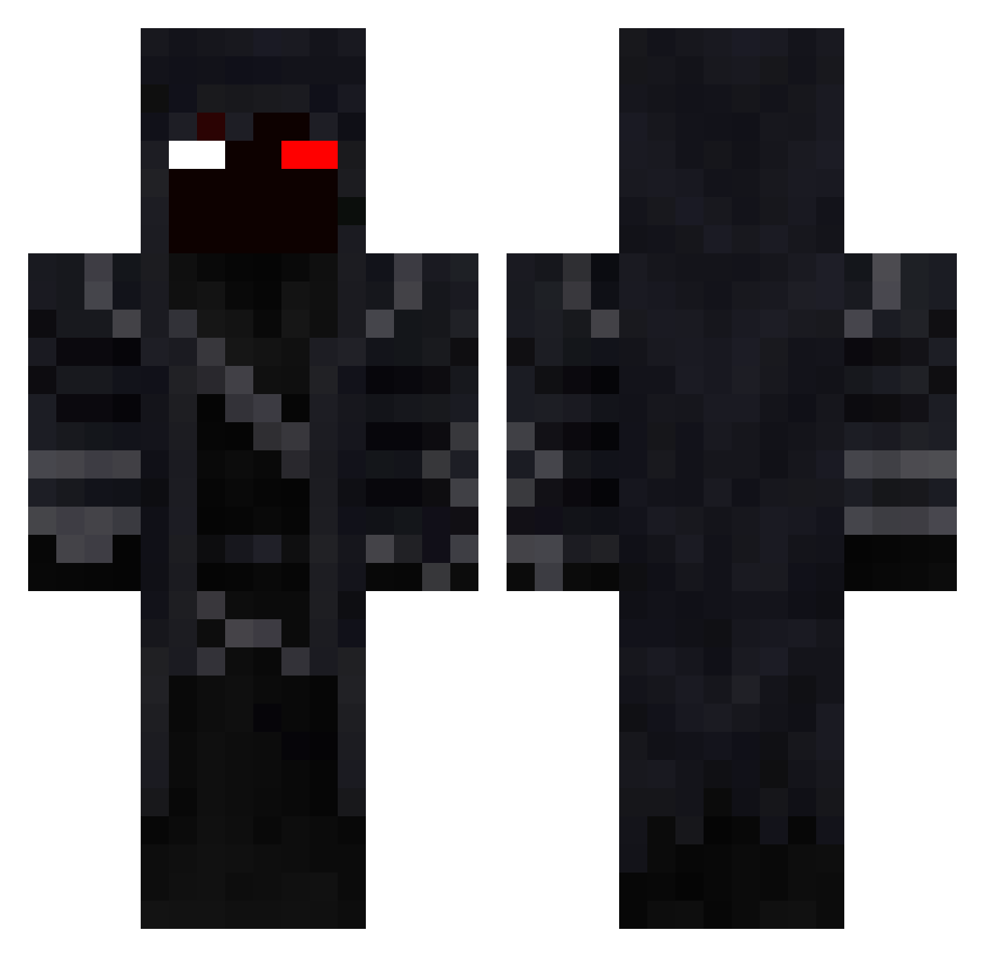 CrazyM4tt Minecraft skin, front and back view