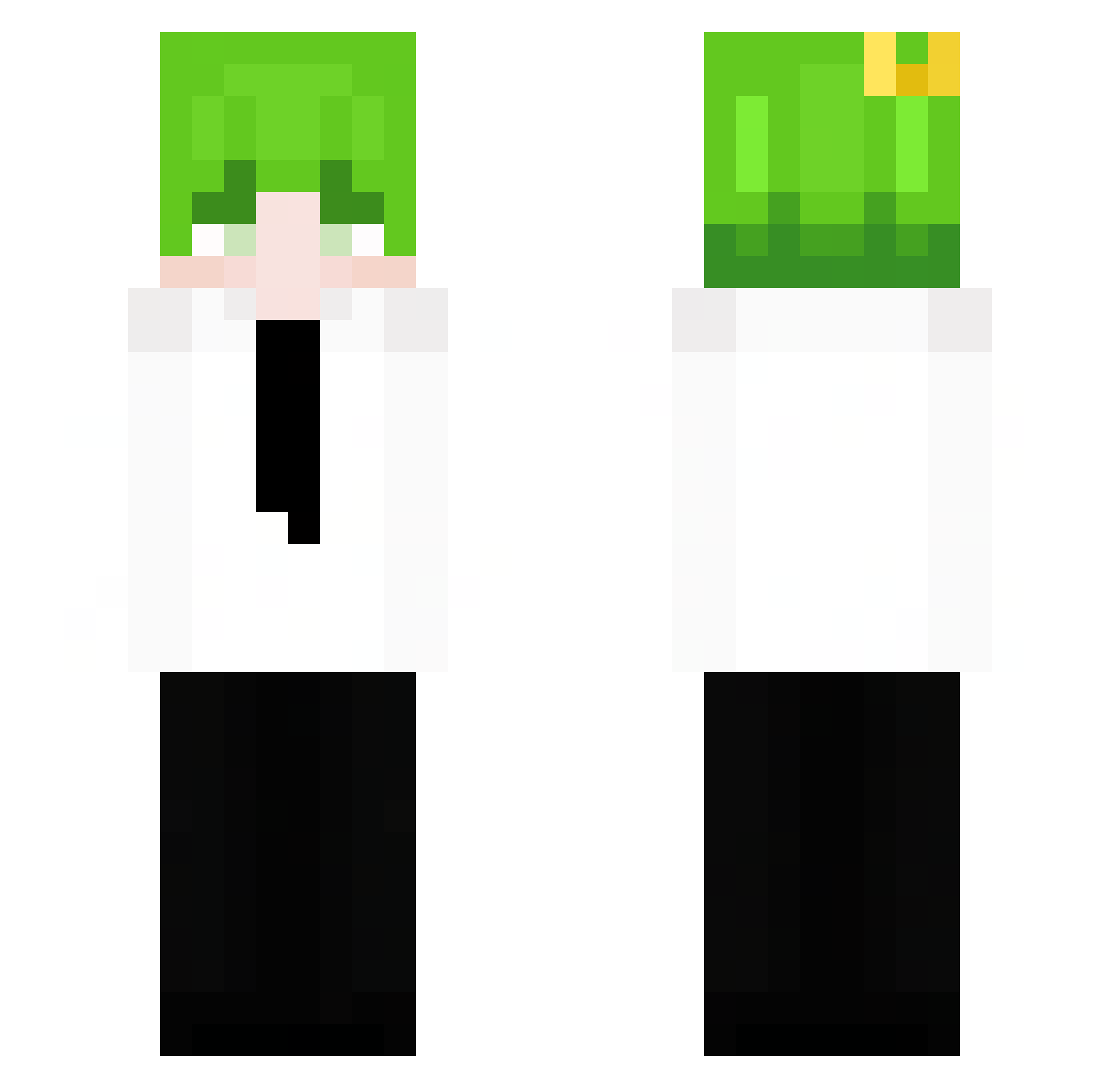 ikiko Minecraft skin, front and back view