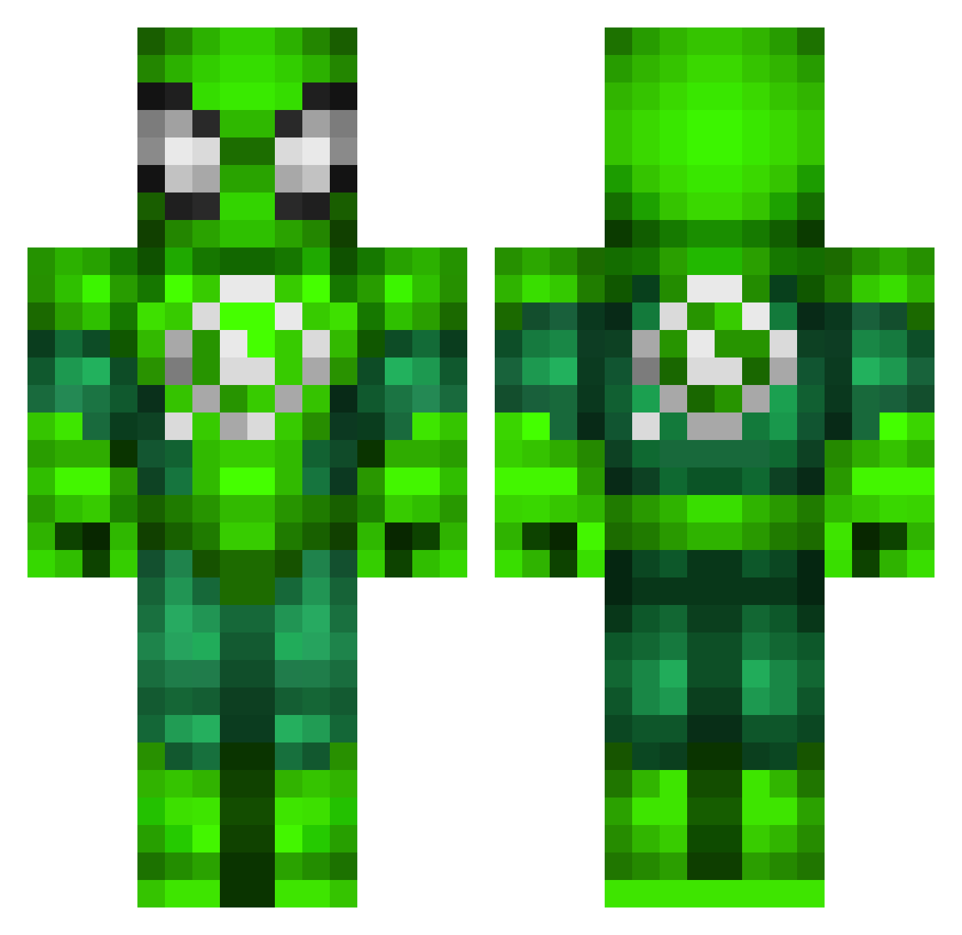 lucasl199 Minecraft skin, front and back view