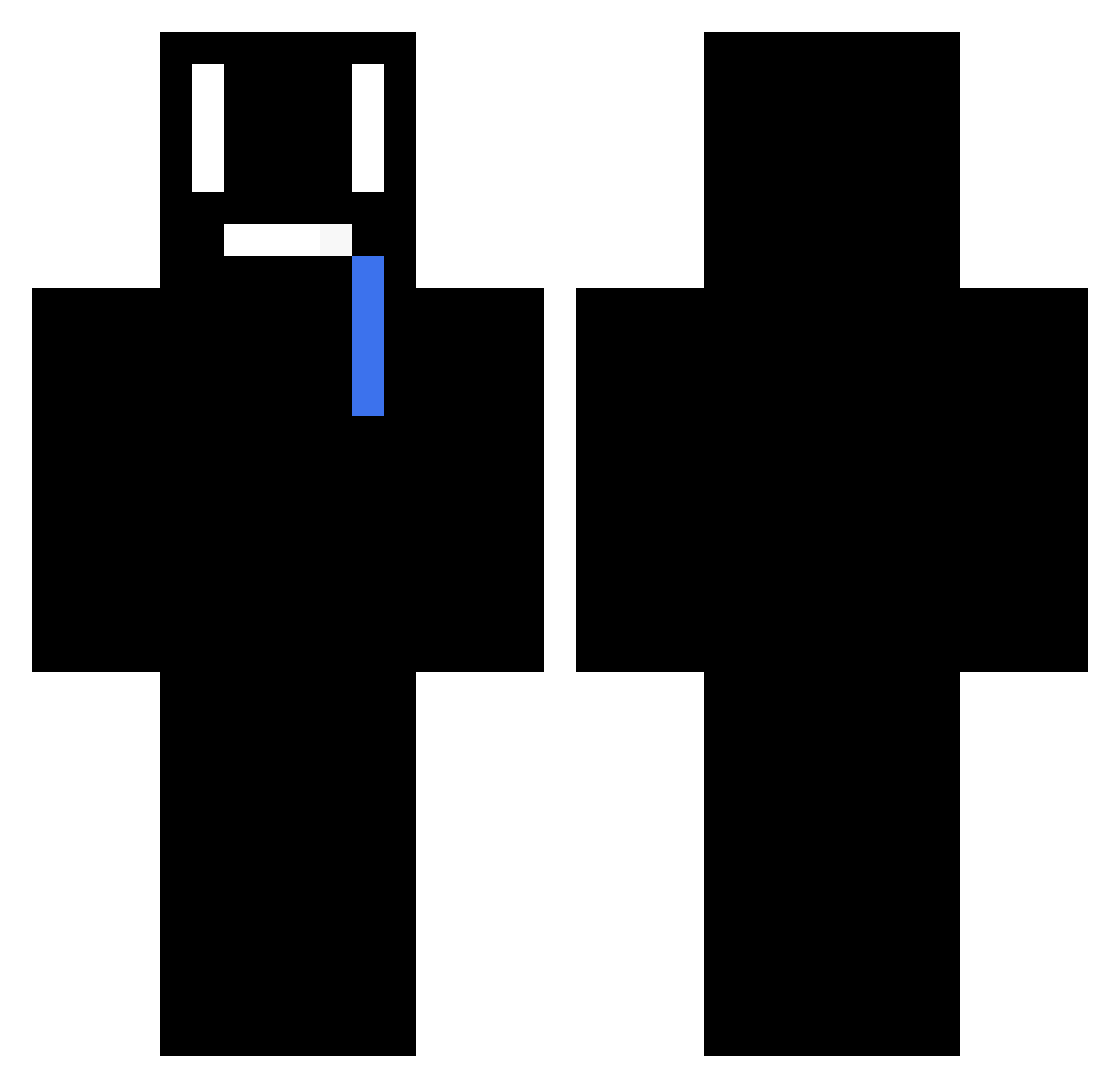 DreamLenni Minecraft skin, front and back view