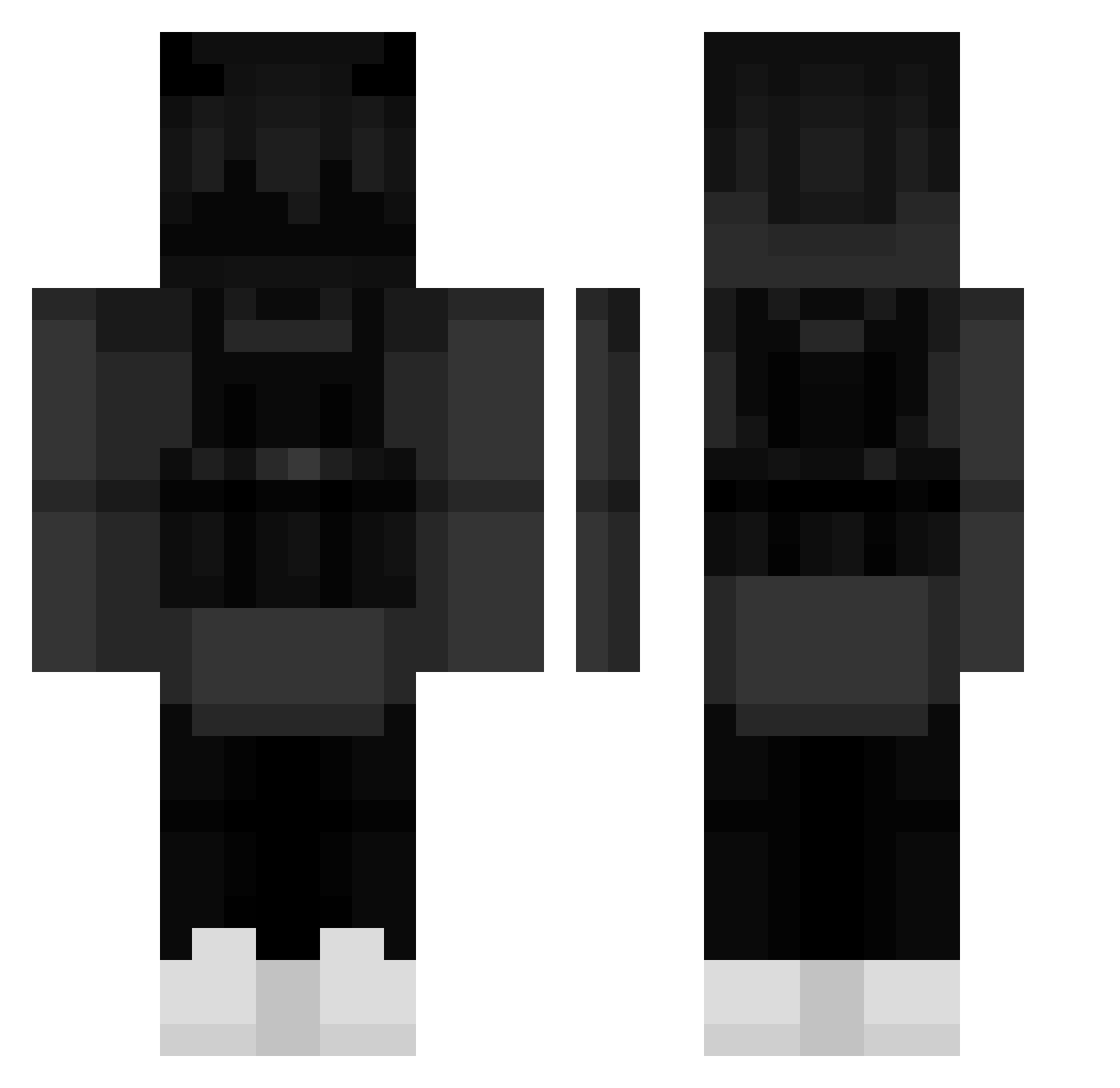 zonsiii Minecraft skin, front and back view