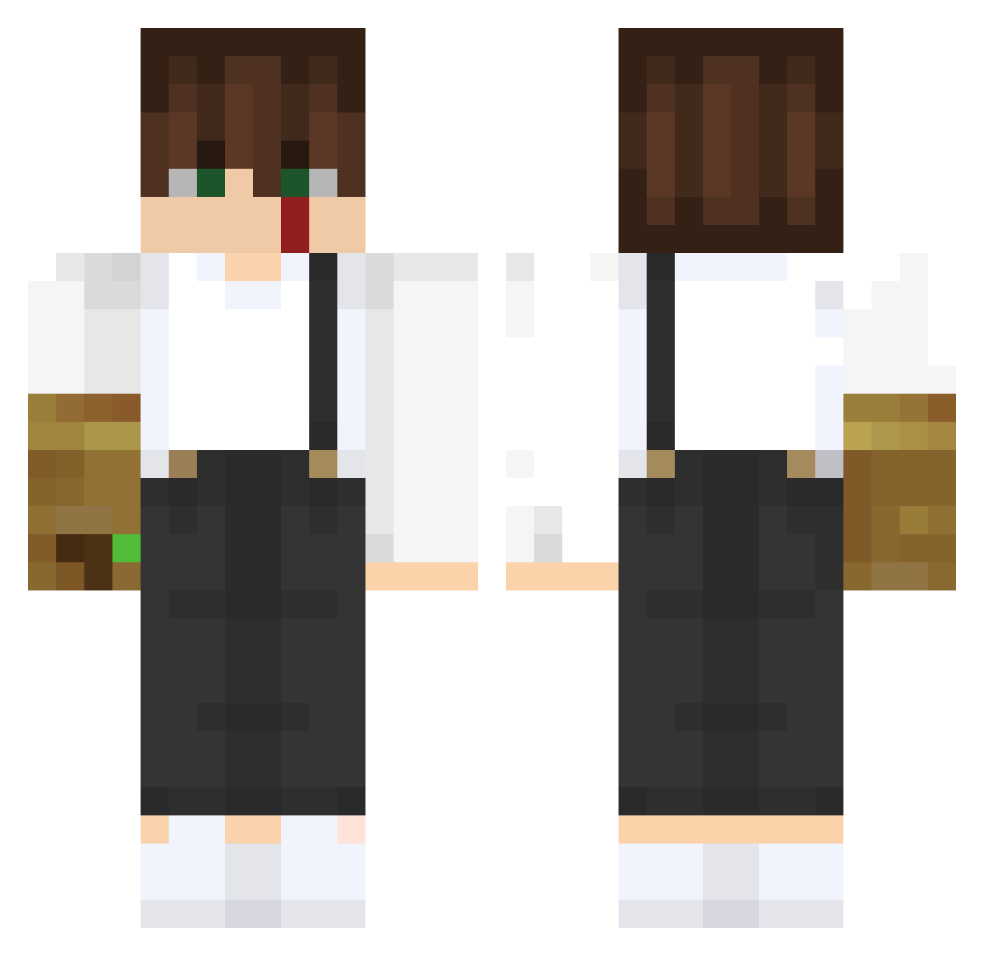 TaT_jojo Minecraft skin, front and back view