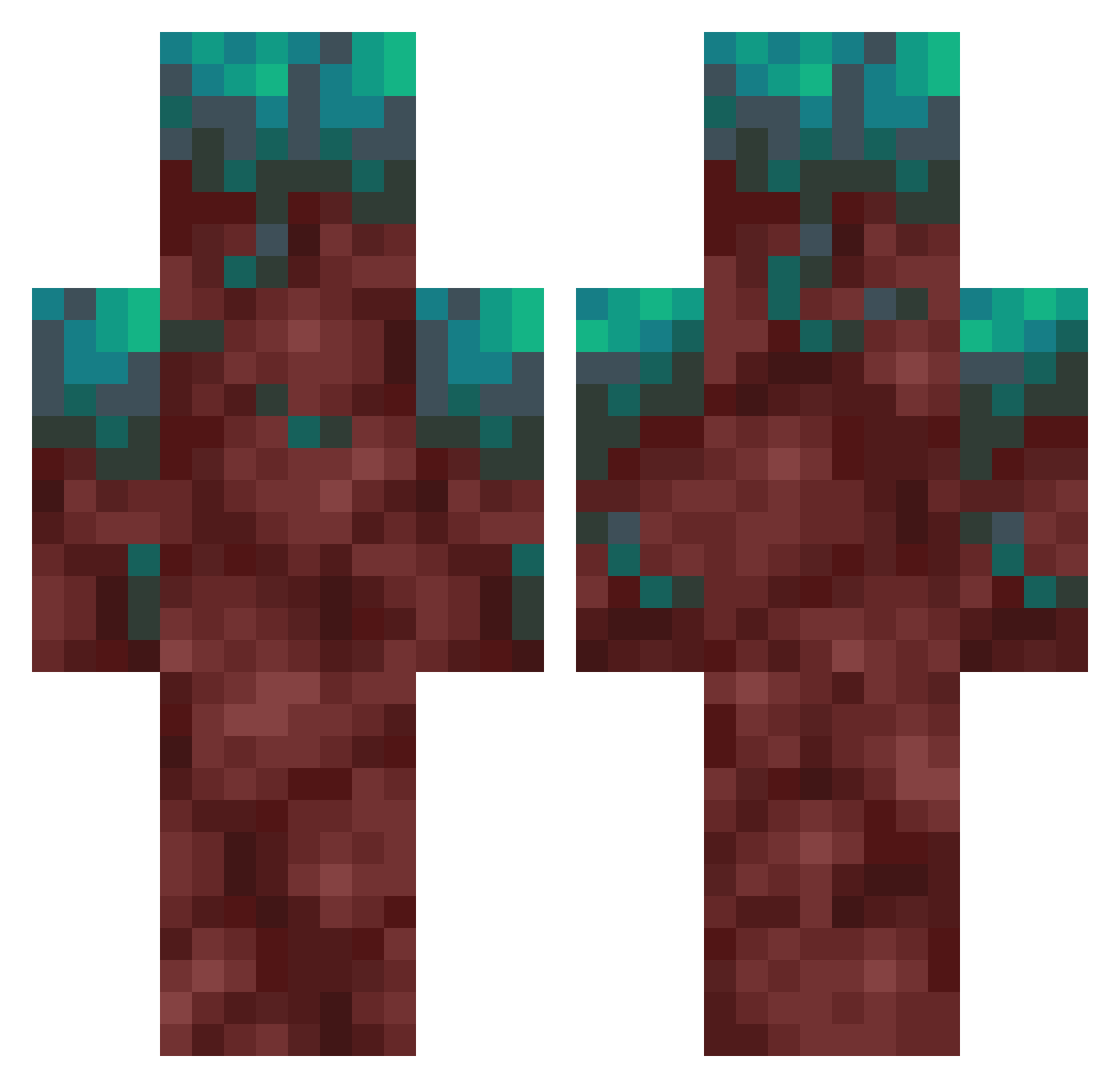 Sambosa_ Minecraft skin, front and back view