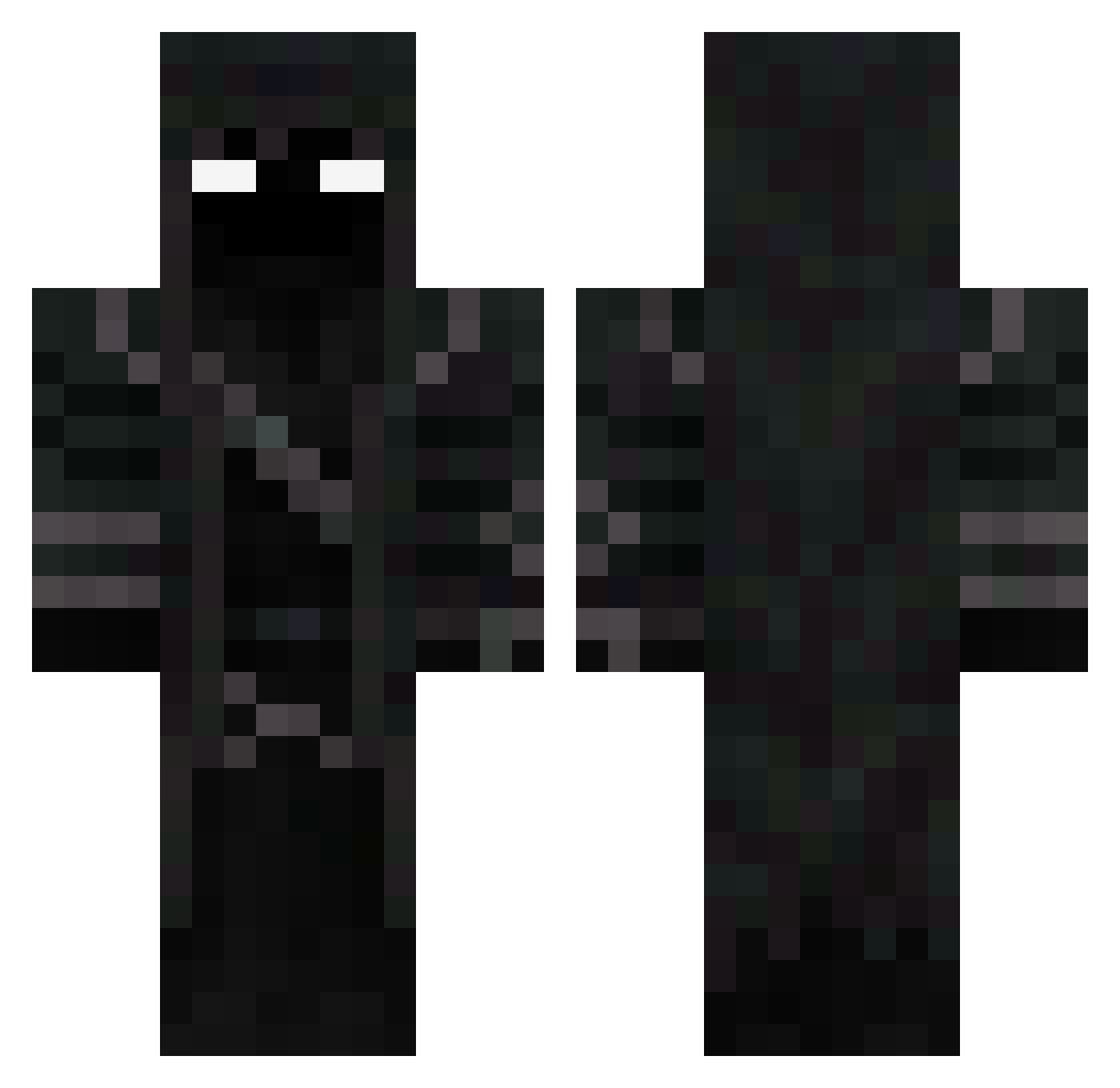 CrumpNugget Minecraft skin, front and back view