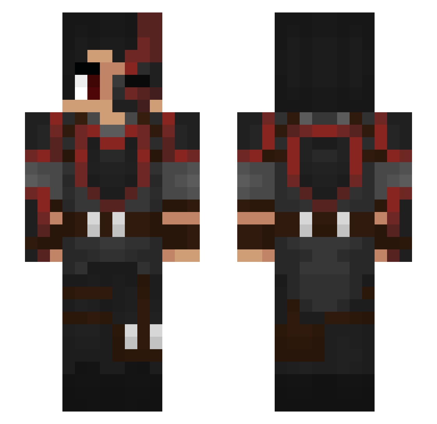 hvvgmytyc5rbq Minecraft skin, front and back view