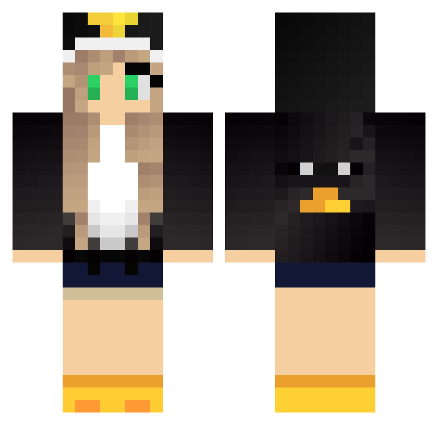 ultimatefatima Minecraft skin, front and back view