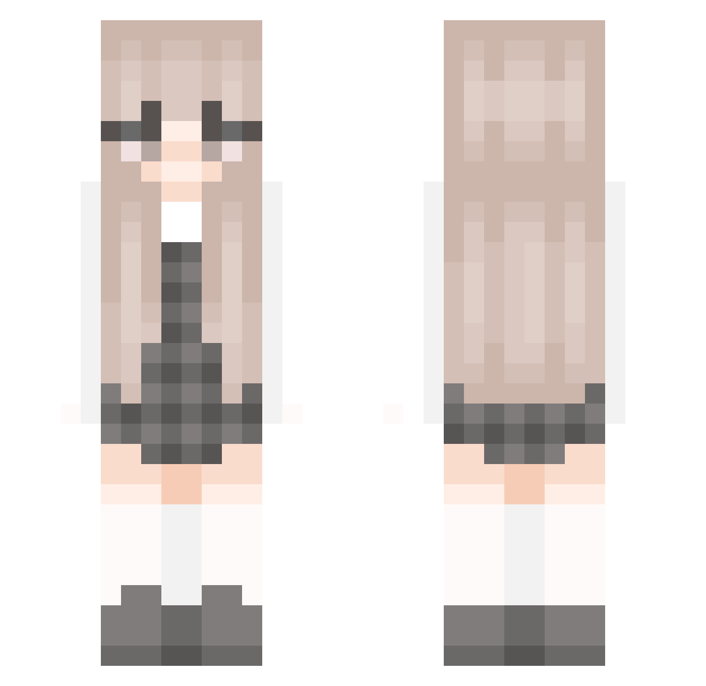yuukiii5678 Minecraft skin, front and back view