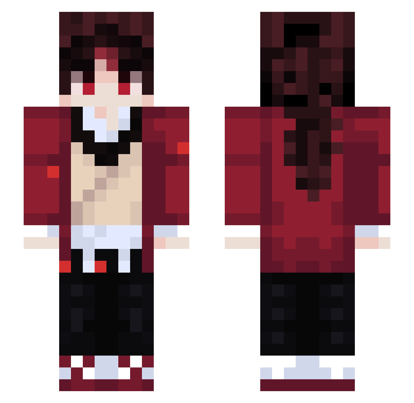 Ishigakii Minecraft skin, front and back view