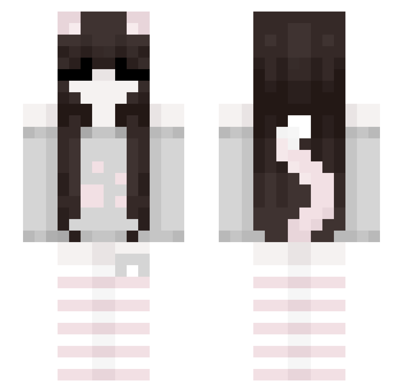 Giganewbie99 Minecraft skin, front and back view