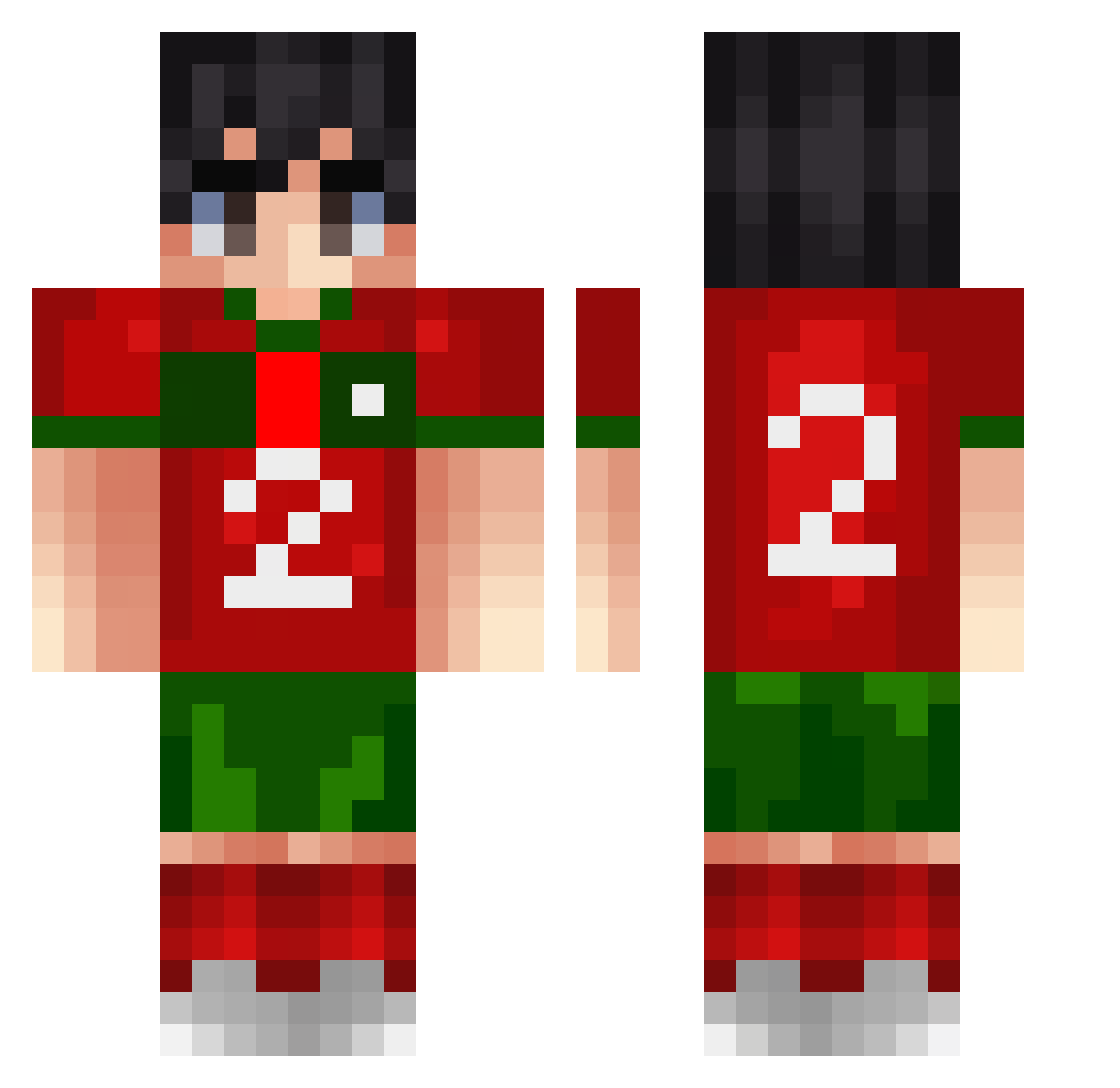 YOUR_LOCAL_GUY Minecraft skin, front and back view