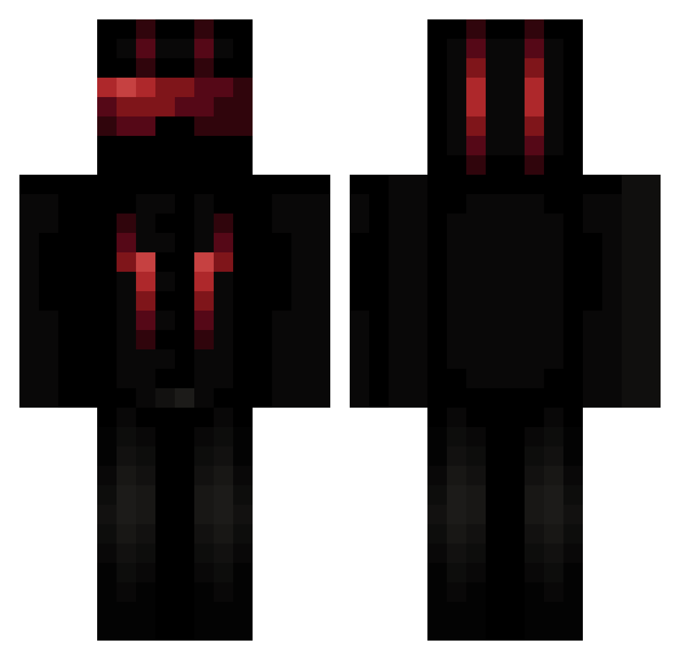rrvxs17 Minecraft skin, front and back view
