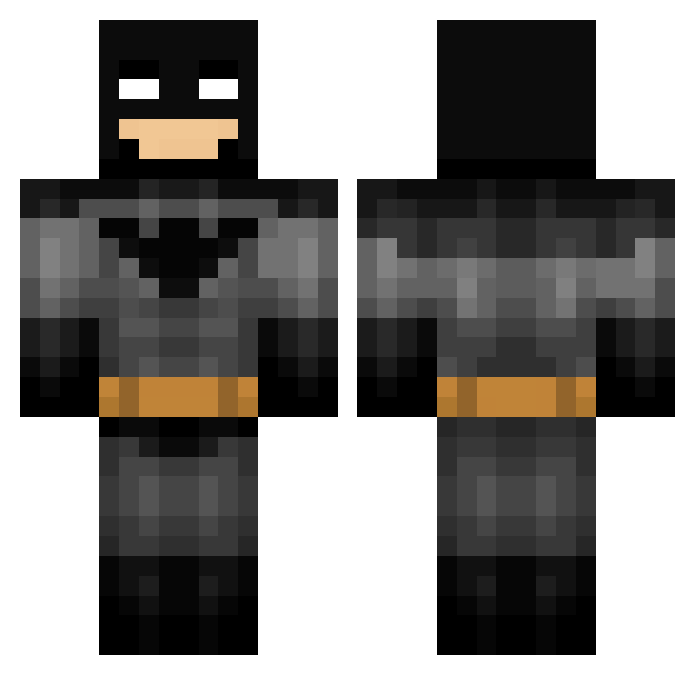 WaddribPC Minecraft skin, front and back view