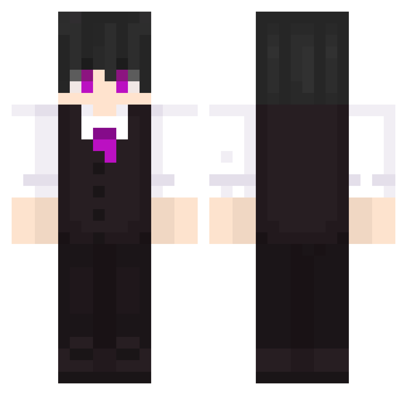 janox45 Minecraft skin, front and back view