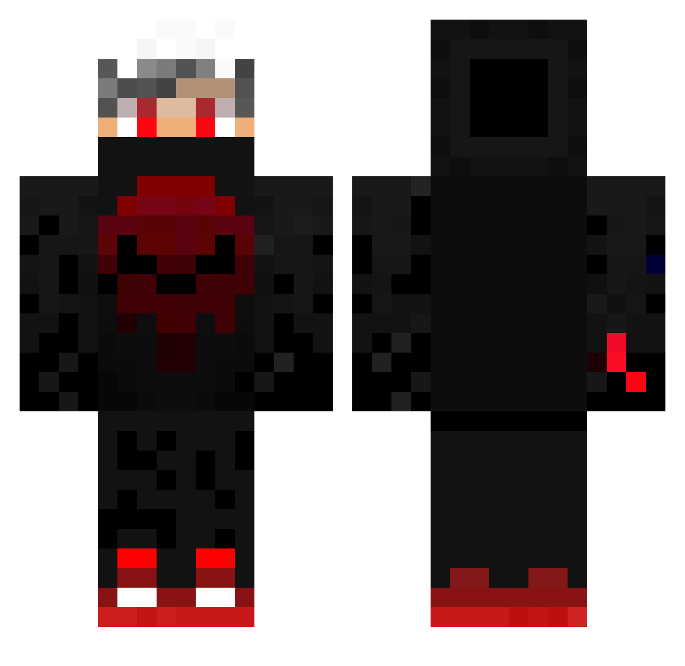 CremDelaCrem Minecraft skin, front and back view