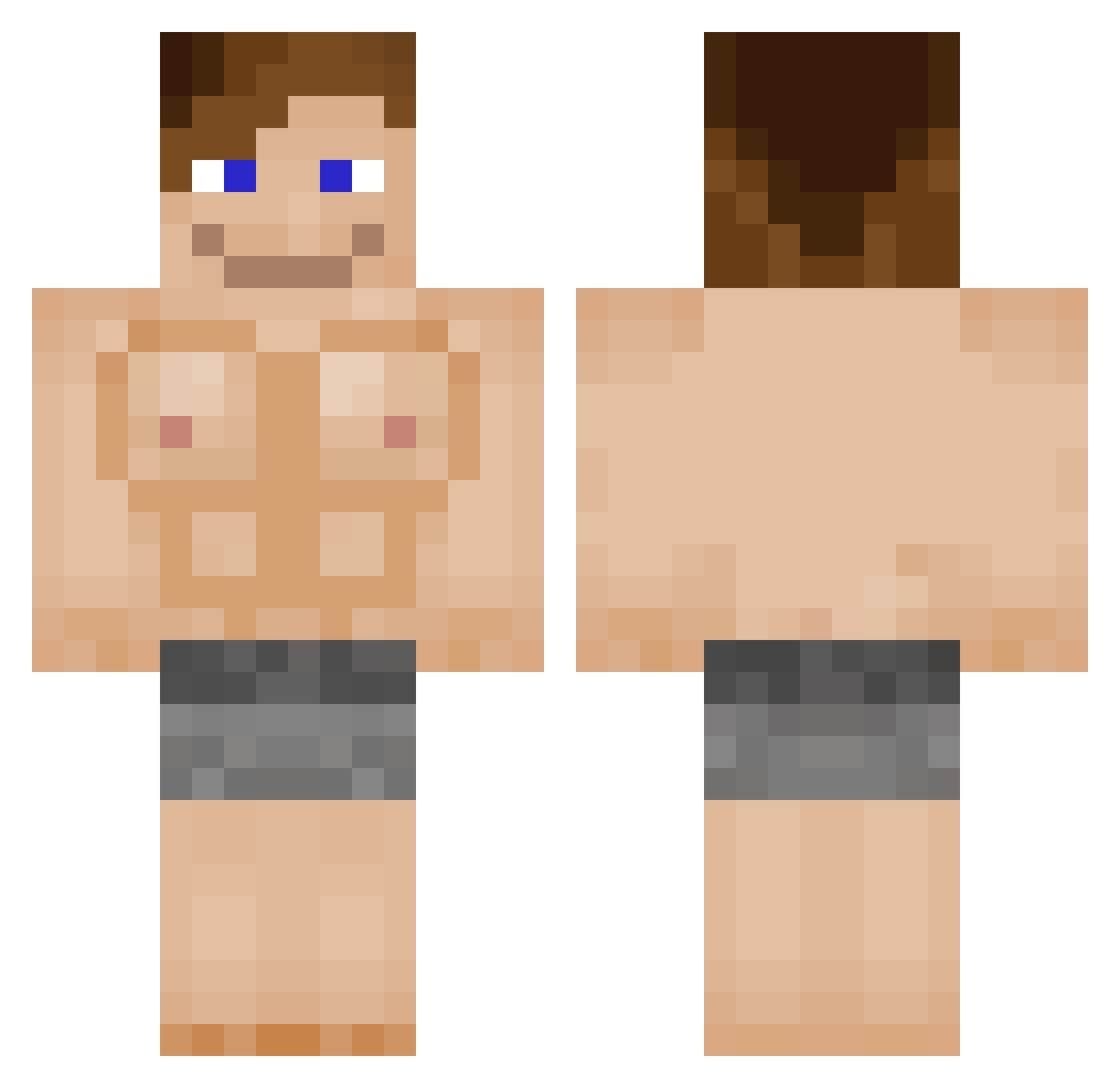 mriccio88 Minecraft skin, front and back view