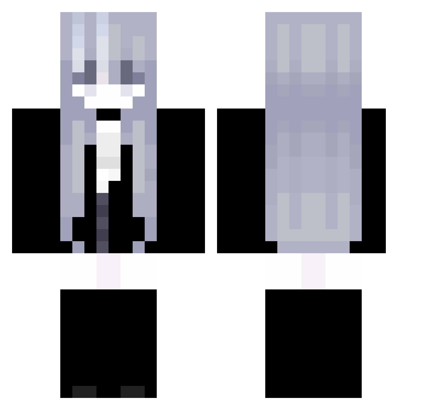 LaraDieGurke Minecraft skin, front and back view