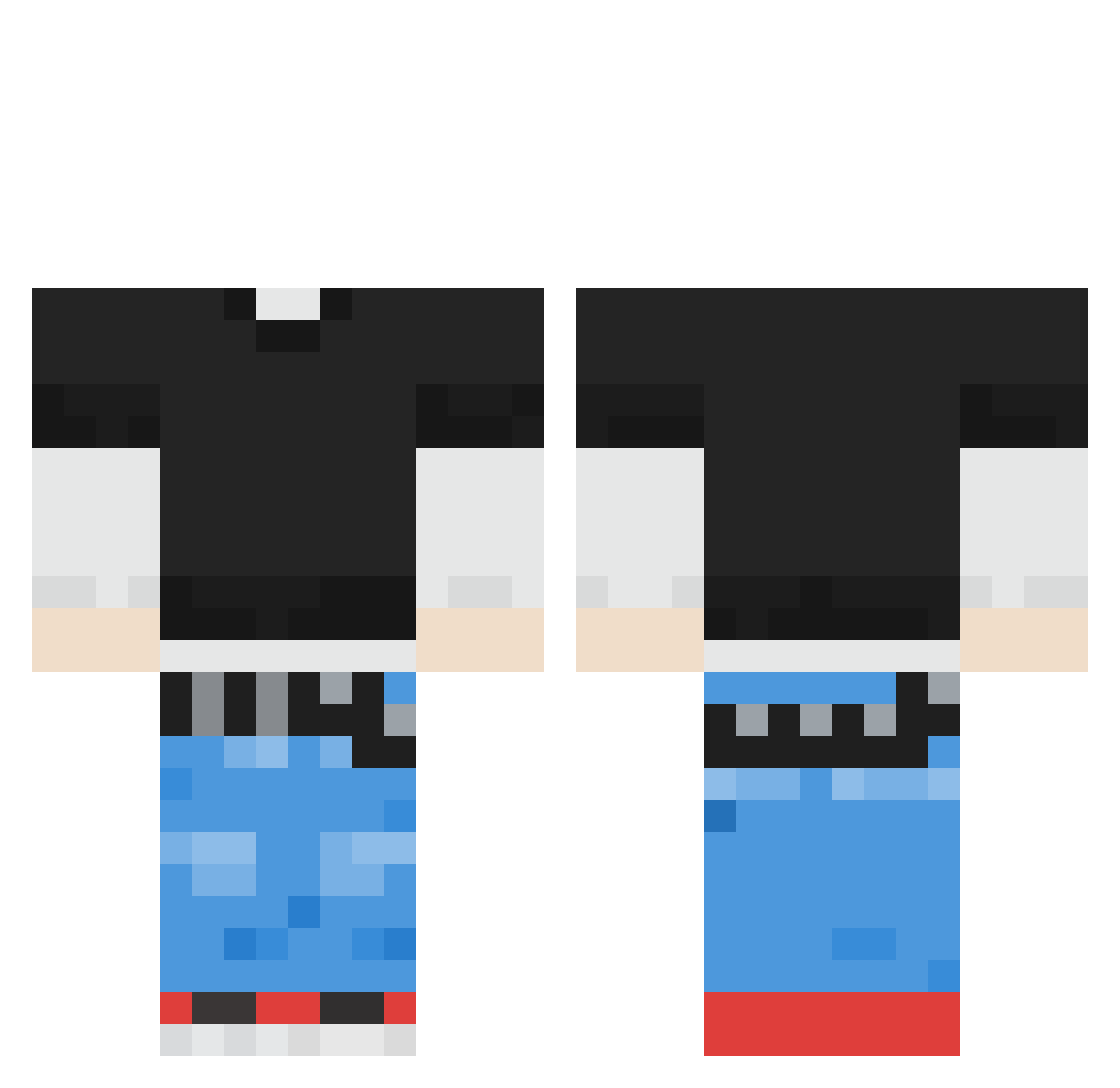 Yopoypo Minecraft skin, front and back view