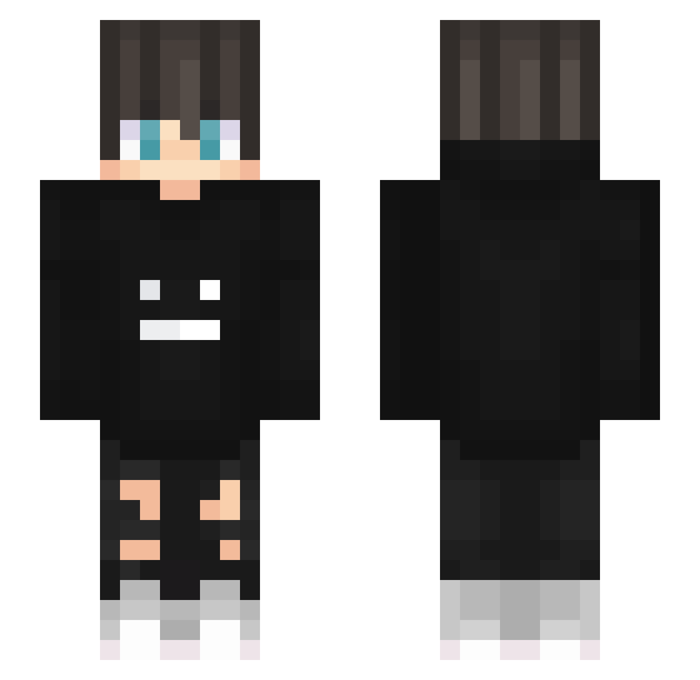 rozeey Minecraft skin, front and back view