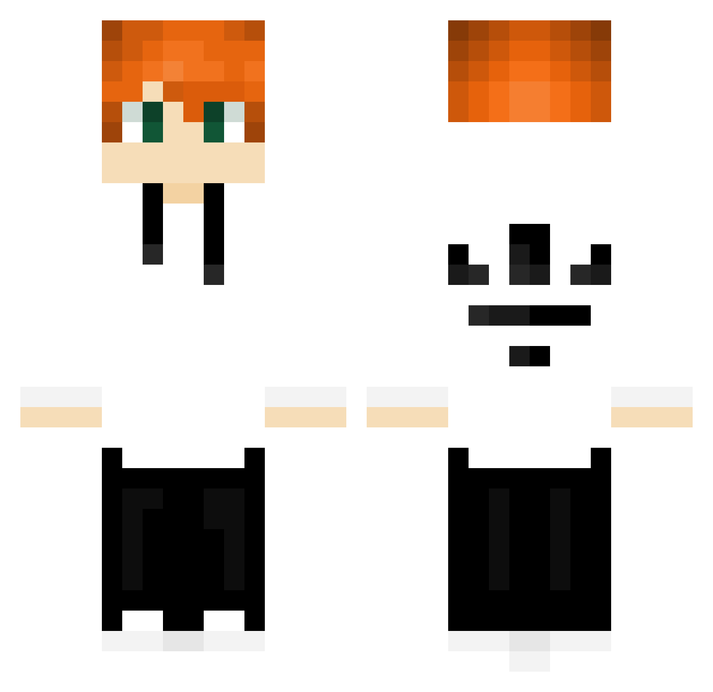 schneider20 Minecraft skin, front and back view