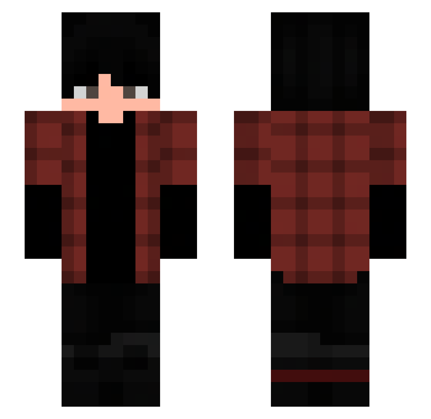 xMr_Dreddx Minecraft skin, front and back view