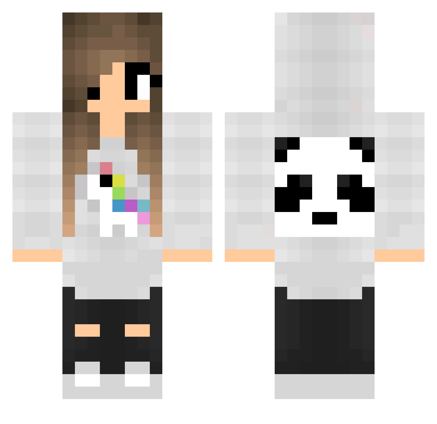 sha_sha Minecraft skin, front and back view
