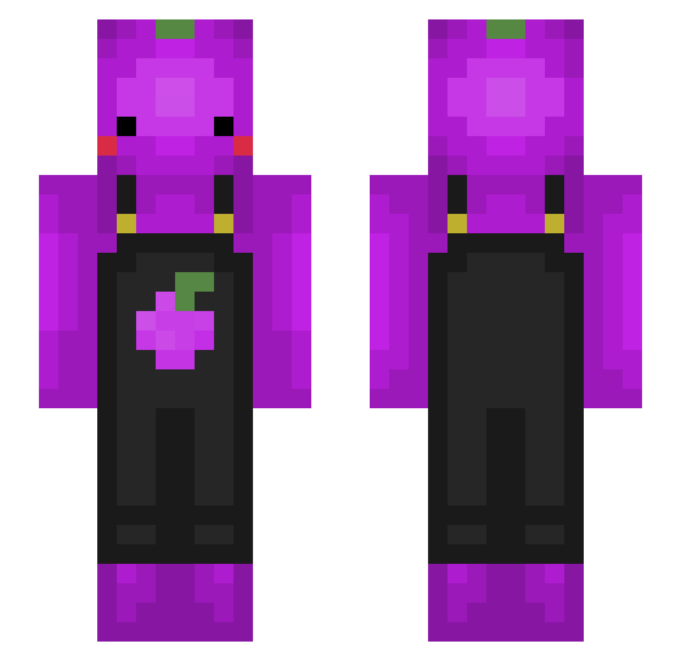 Ella_Bee_3 Minecraft skin, front and back view