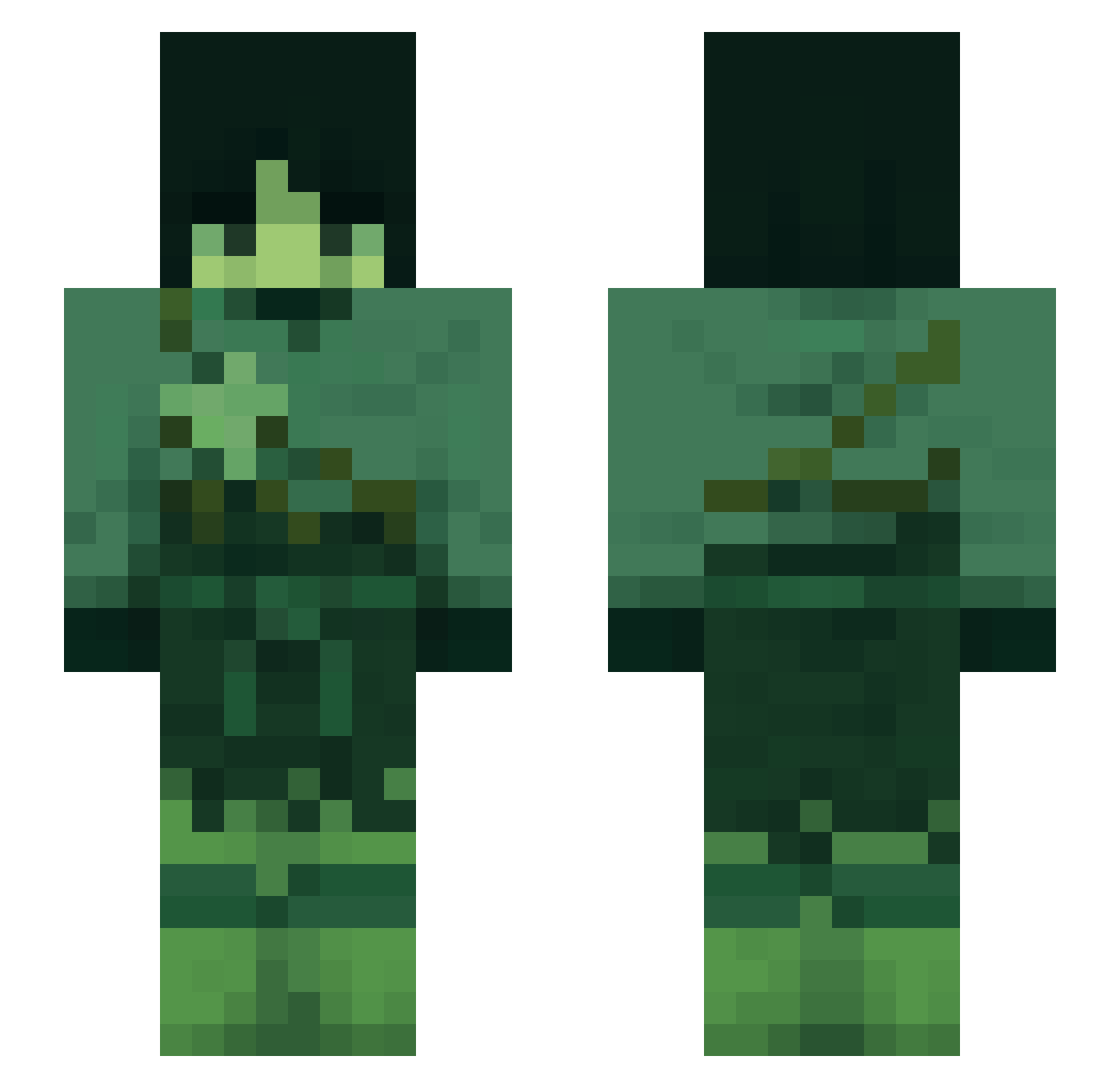 _Morro Minecraft skin, front and back view