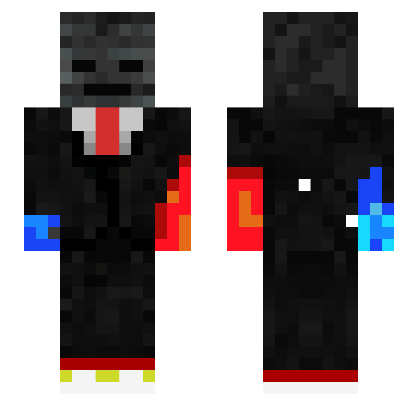 rogerio86 Minecraft skin, front and back view