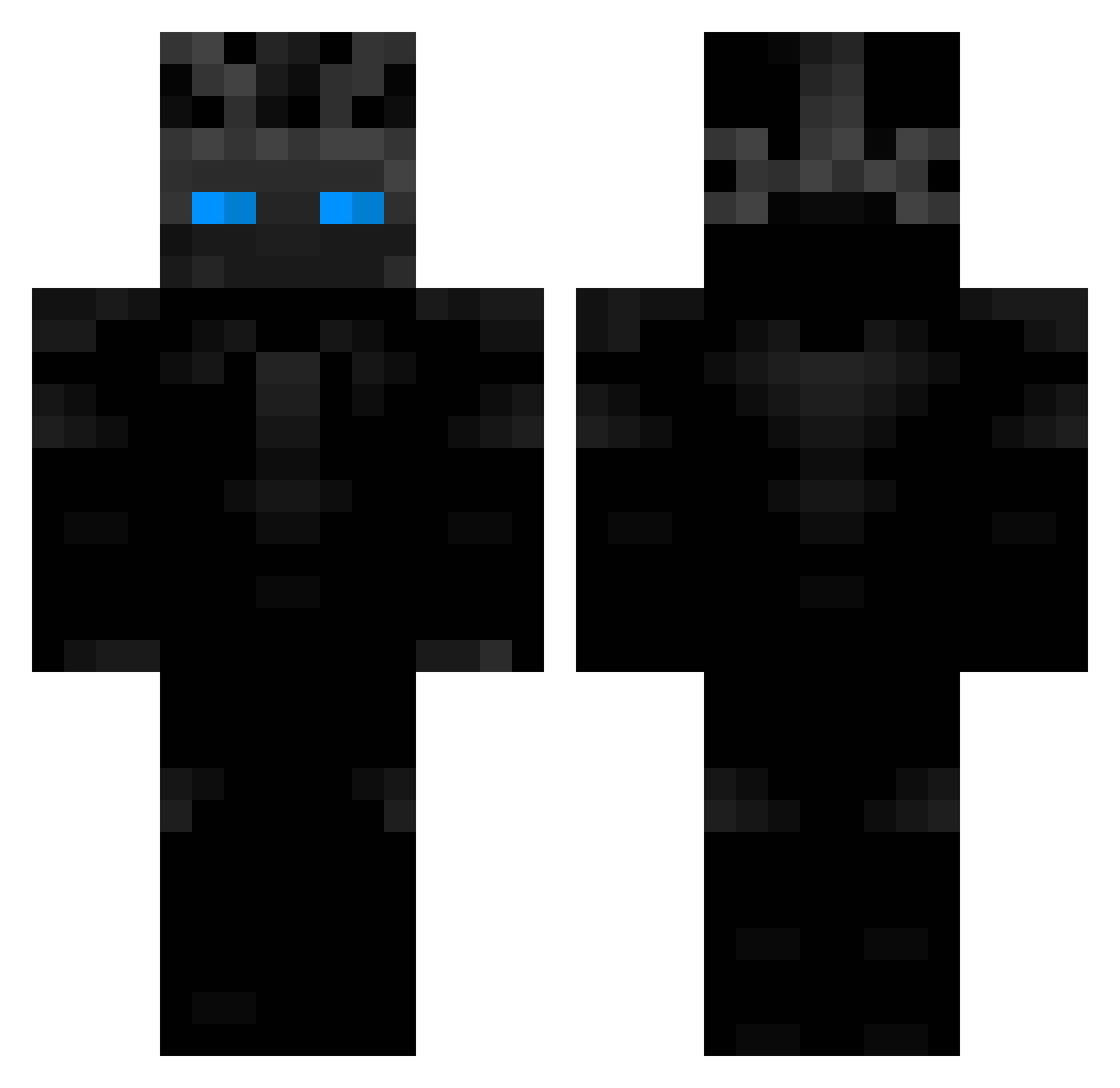 Sergiete07 Minecraft skin, front and back view