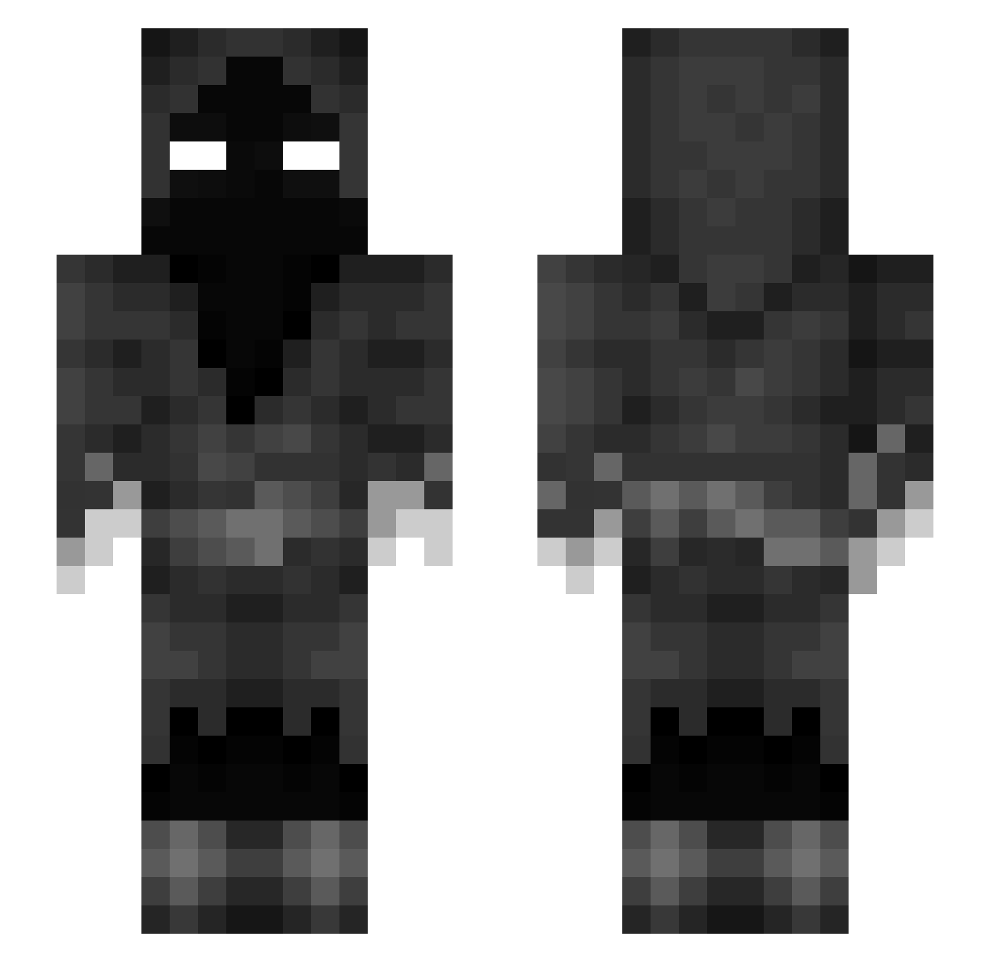 icrEaToX Minecraft skin, front and back view