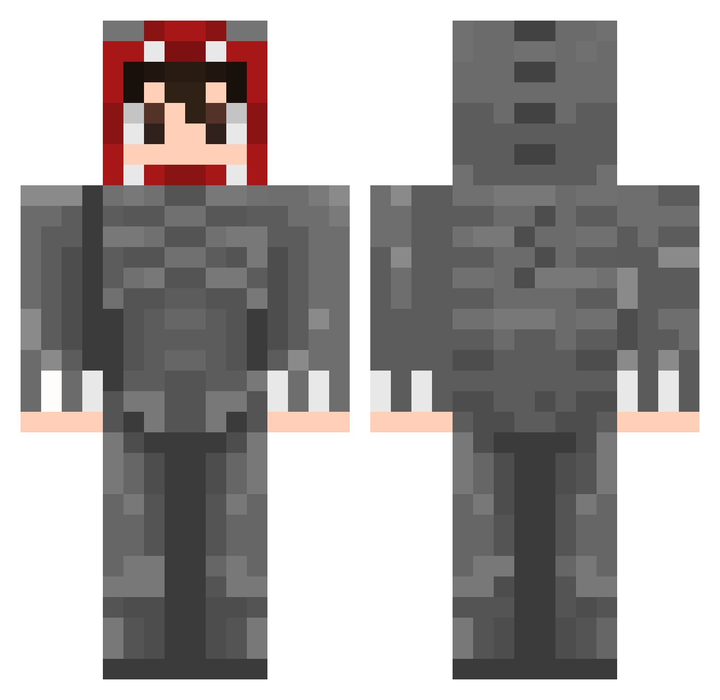 asdff9898 Minecraft skin, front and back view