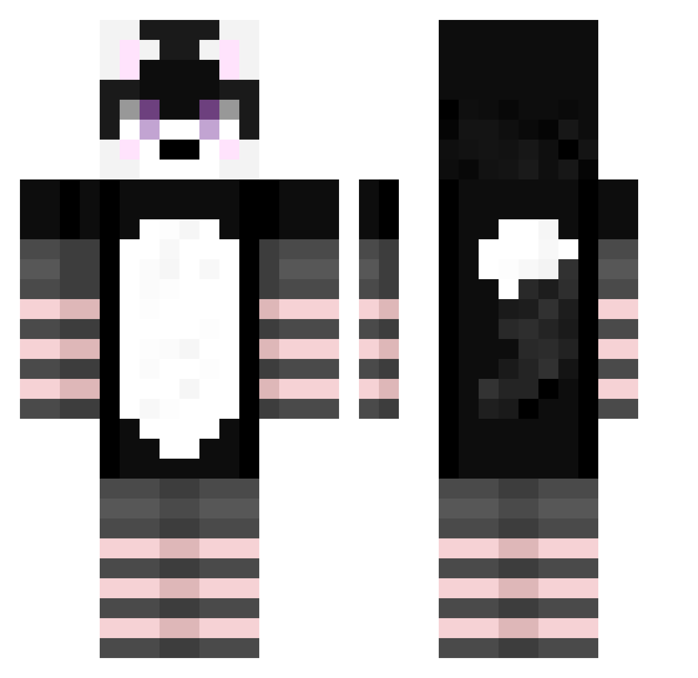 sos11sk11 Minecraft skin, front and back view