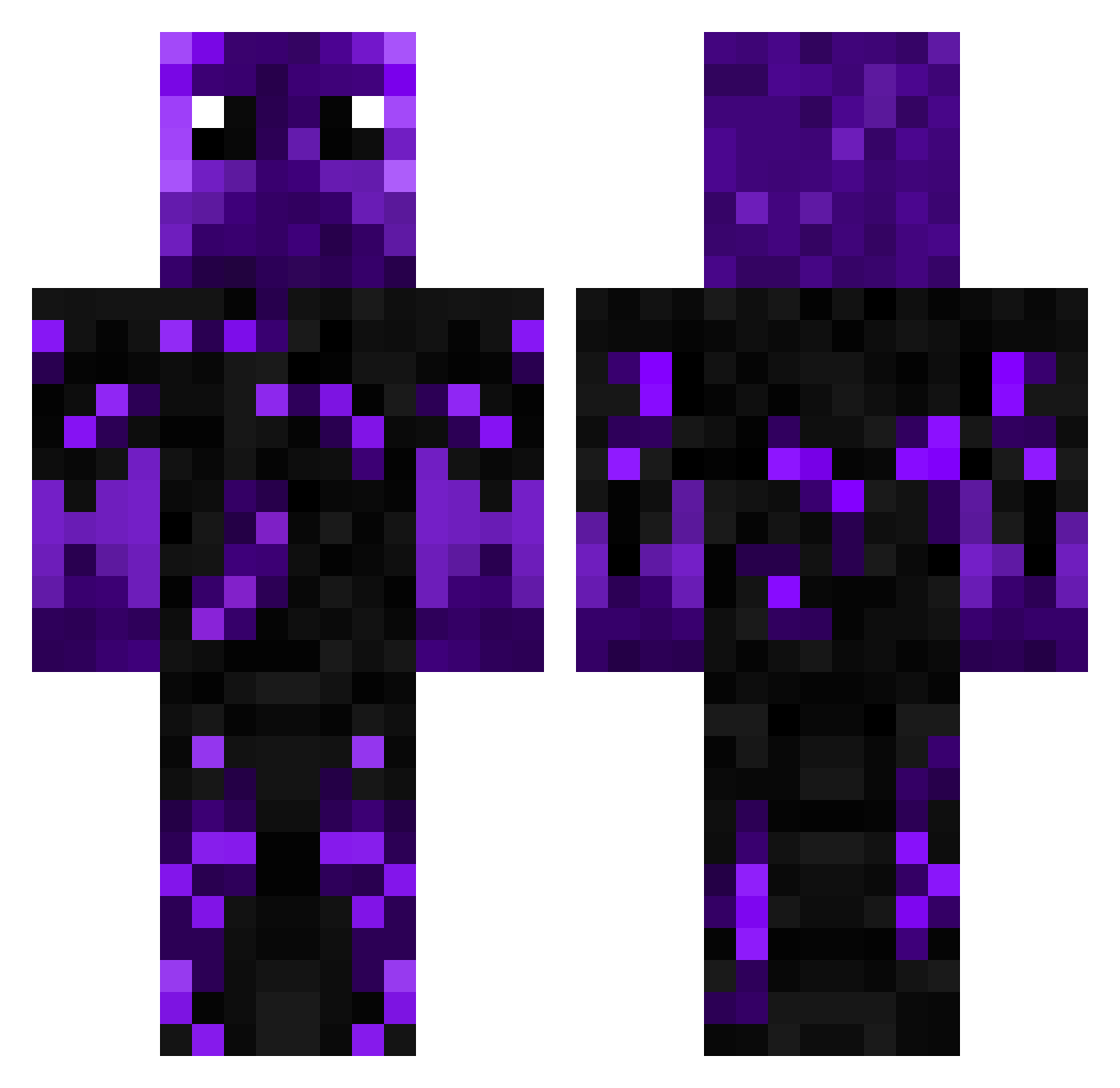 Emil3743 Minecraft skin, front and back view