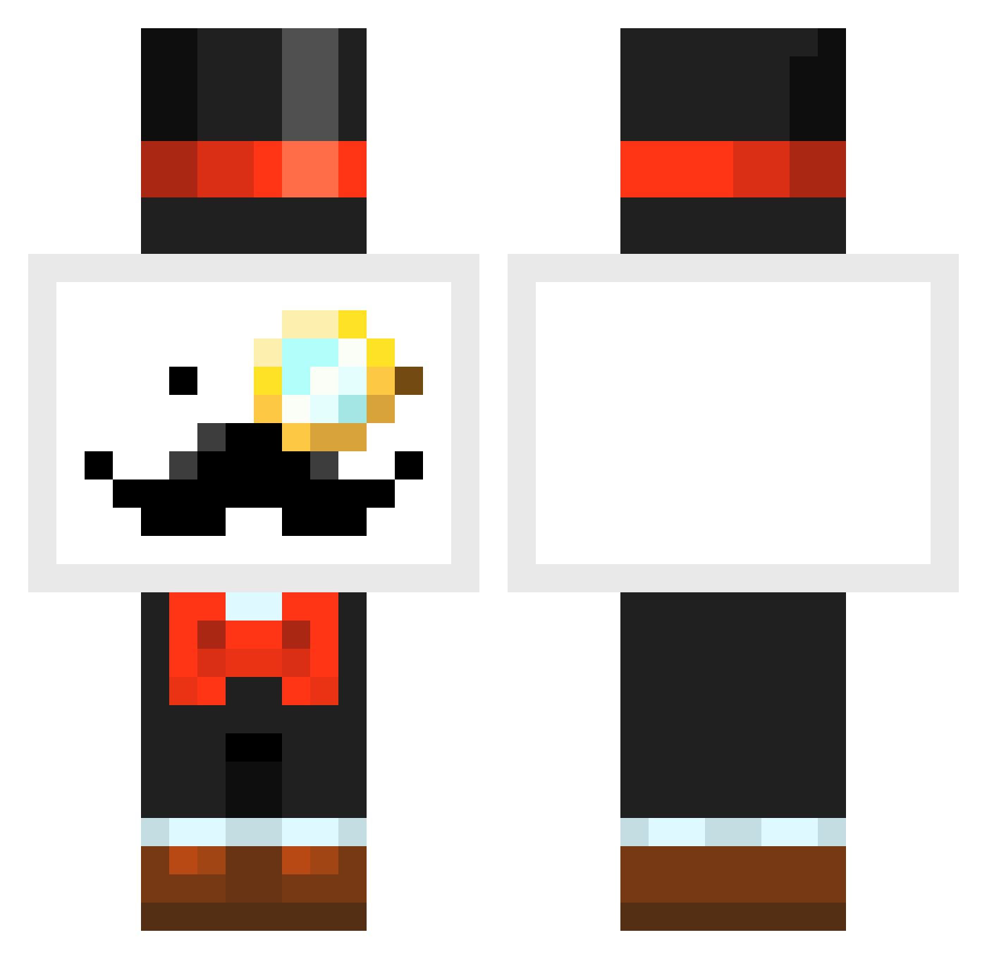 oli0323 Minecraft skin, front and back view