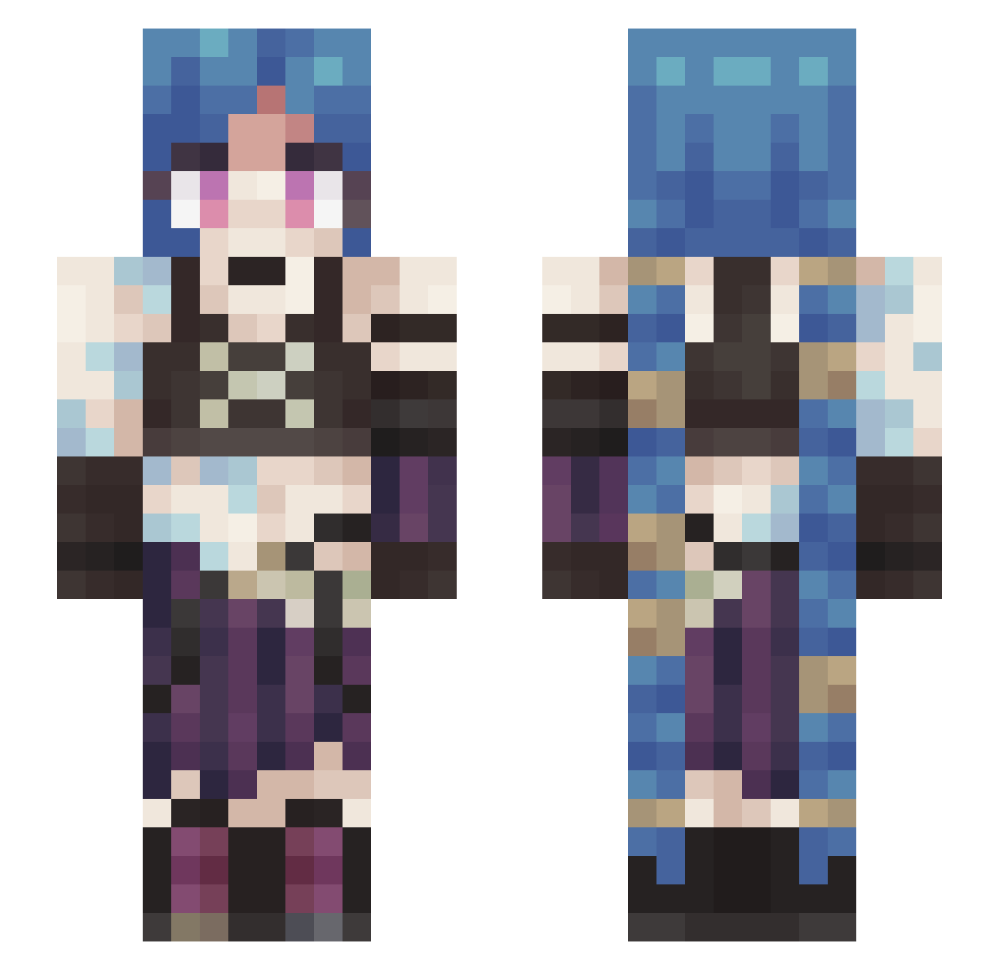 Lk4__ Minecraft skin, front and back view