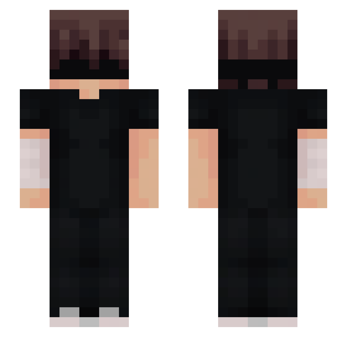 n1tryx Minecraft skin, front and back view