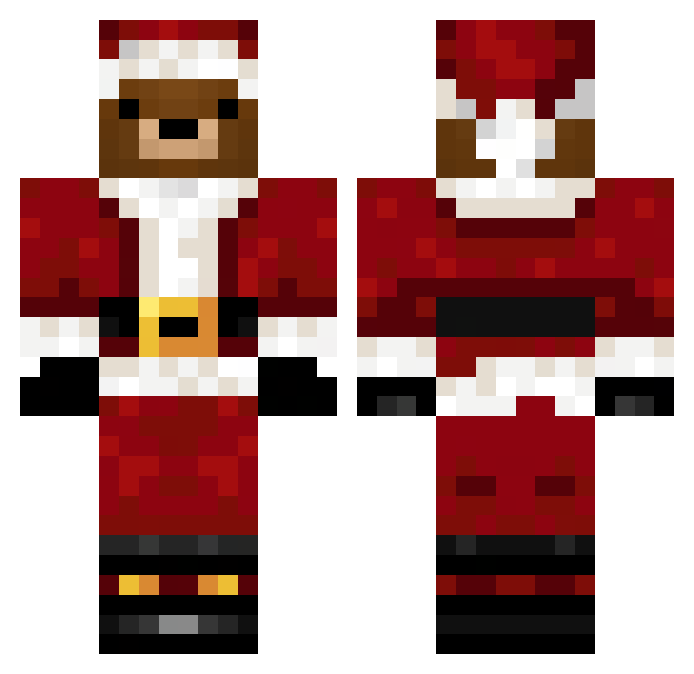 Mata0101 Minecraft skin, front and back view
