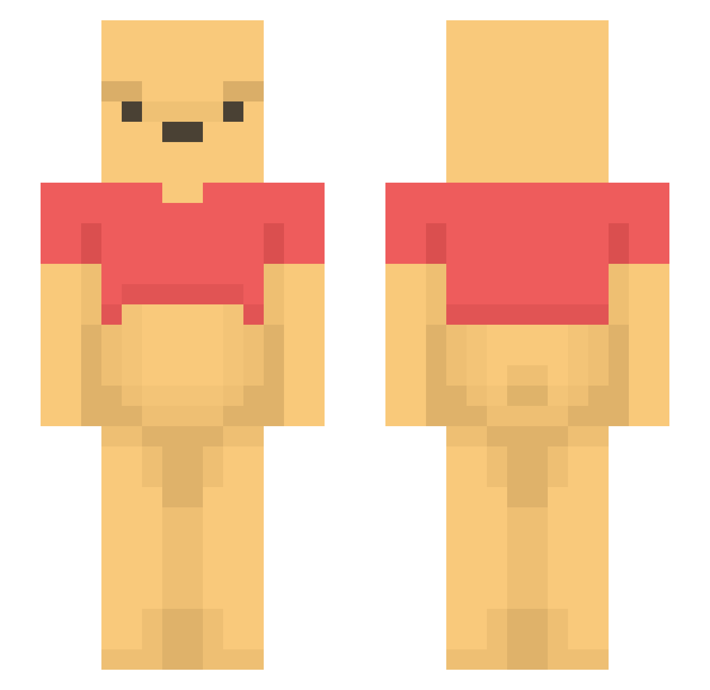 zVenoxx_ Minecraft skin, front and back view
