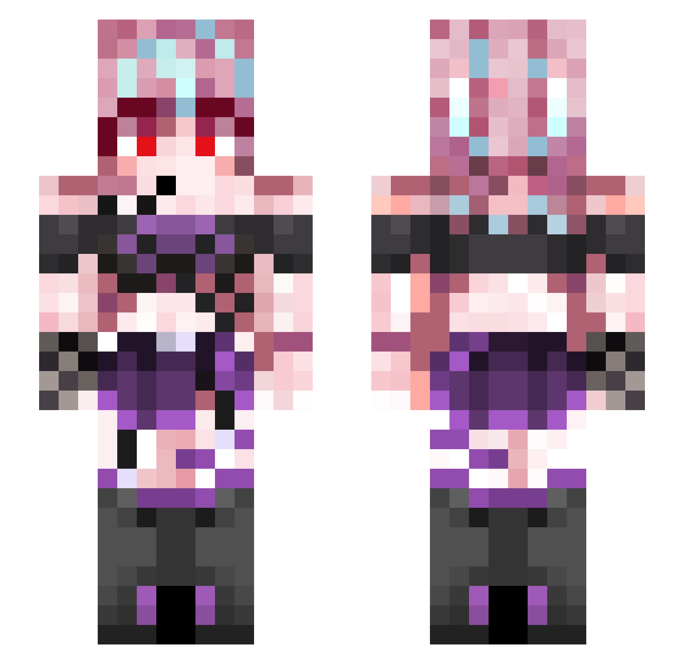 starwinJH Minecraft skin, front and back view