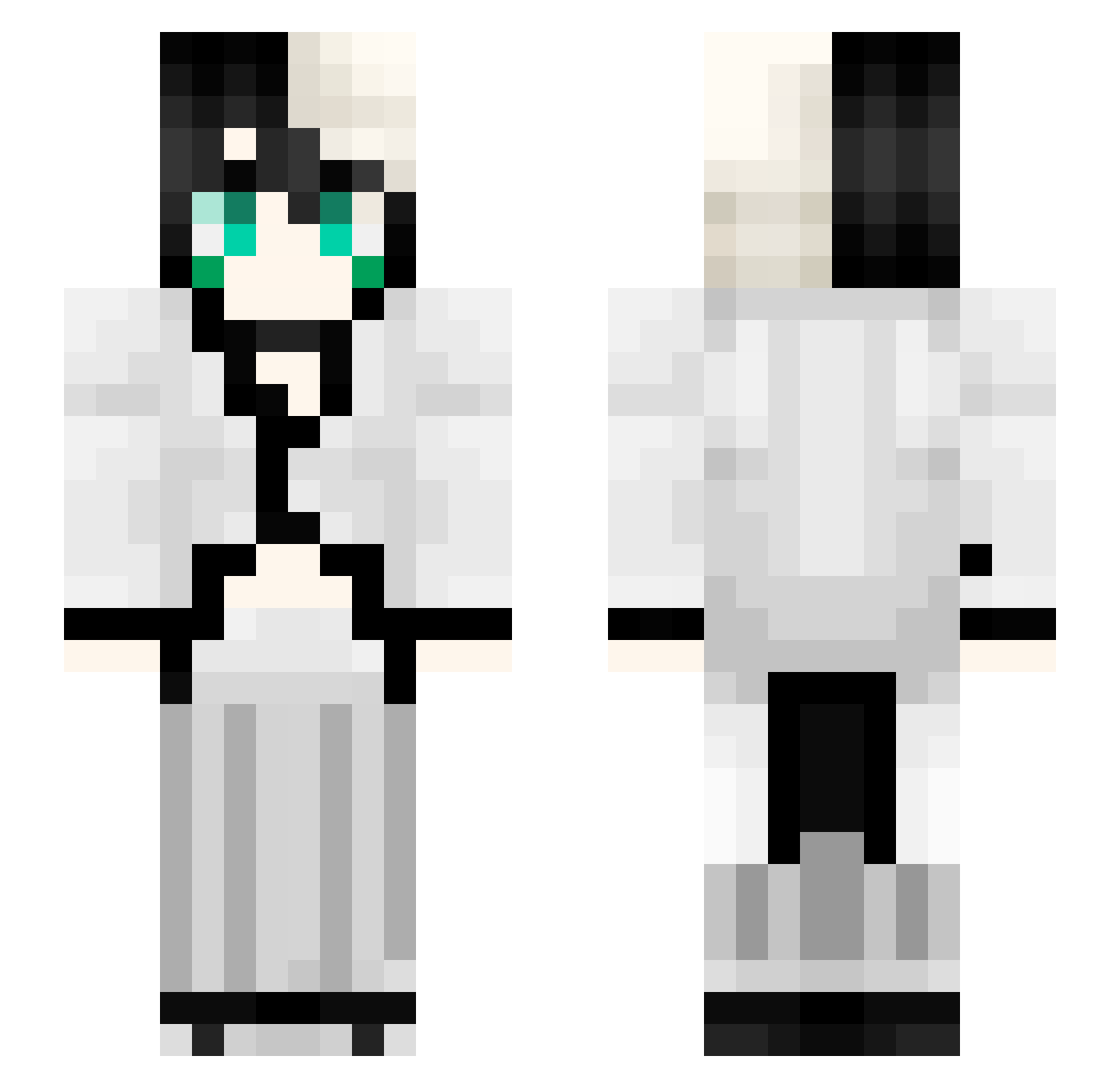 FatihKoc055 Minecraft skin, front and back view