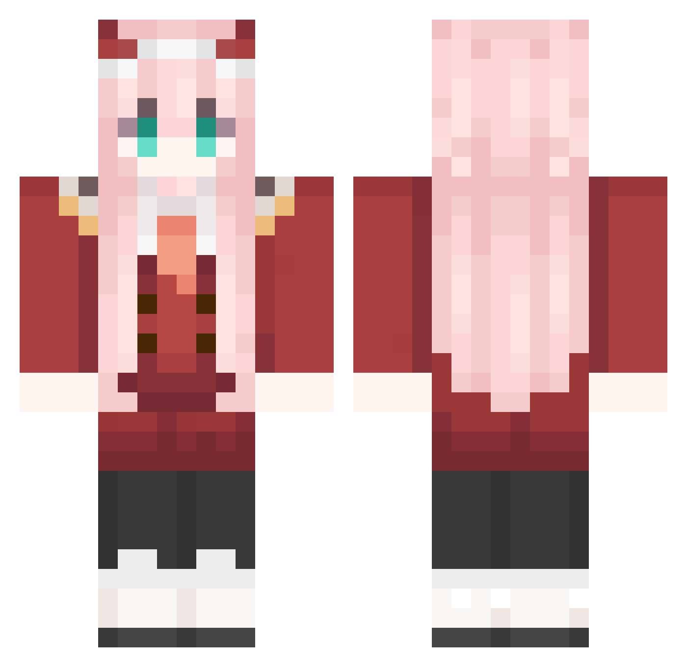 sucharekkkk Minecraft skin, front and back view