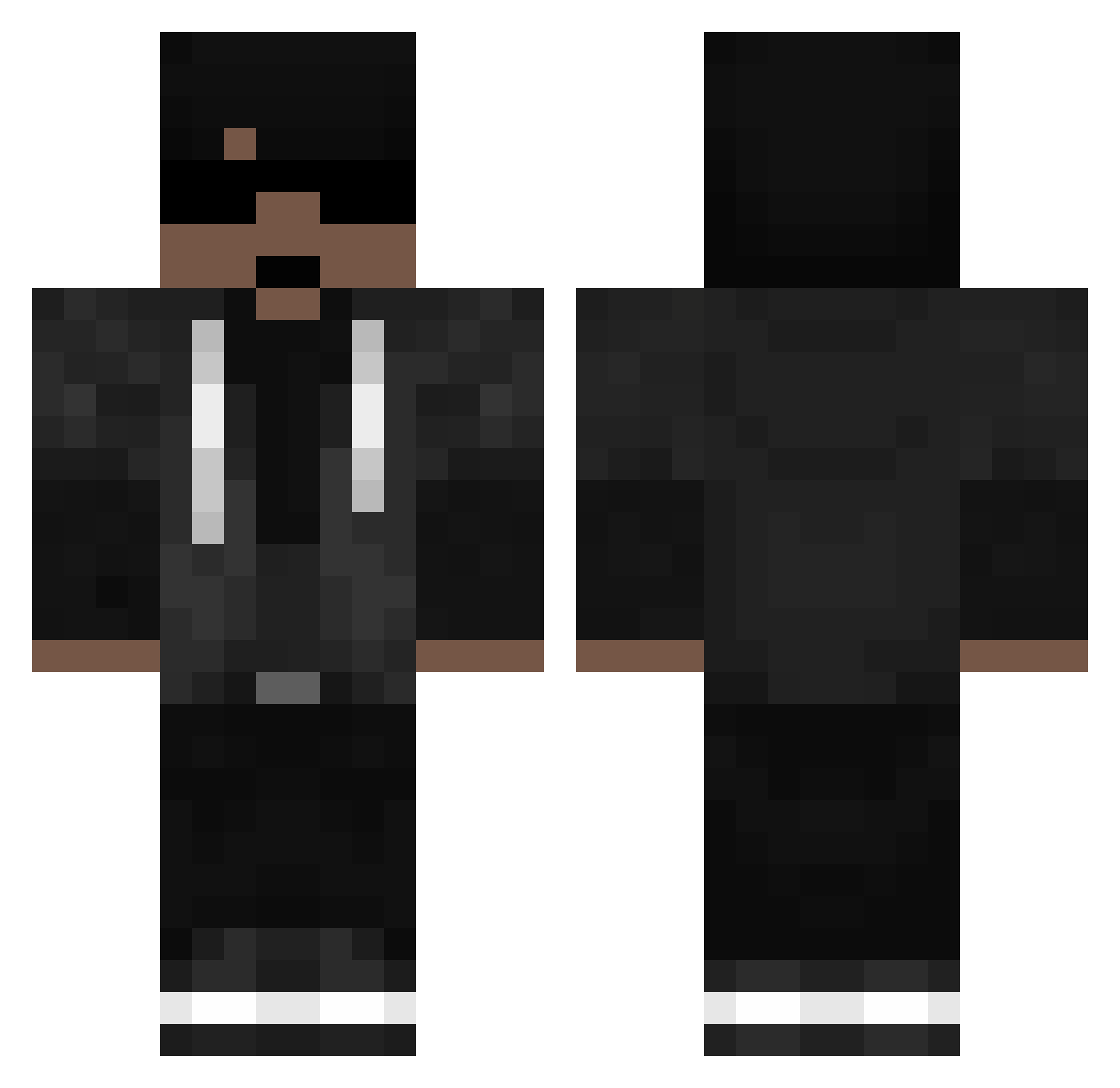 speedArtic_ Minecraft skin, front and back view