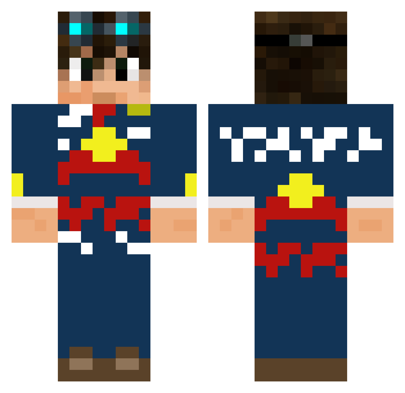 spy___ Minecraft skin, front and back view