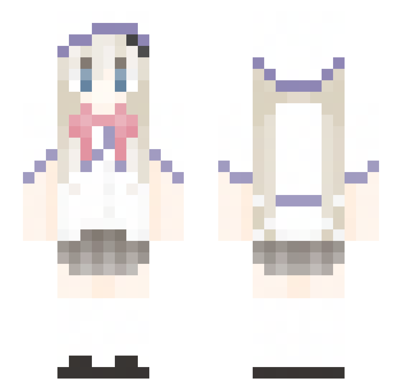 rAinda_dumble Minecraft skin, front and back view