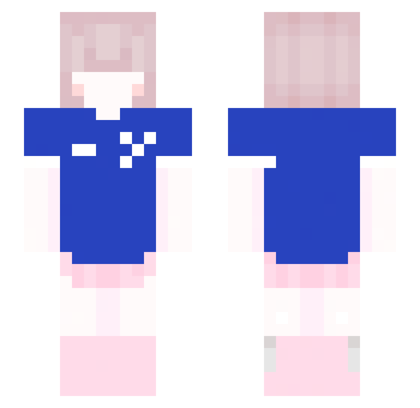 sunnysvl Minecraft skin, front and back view