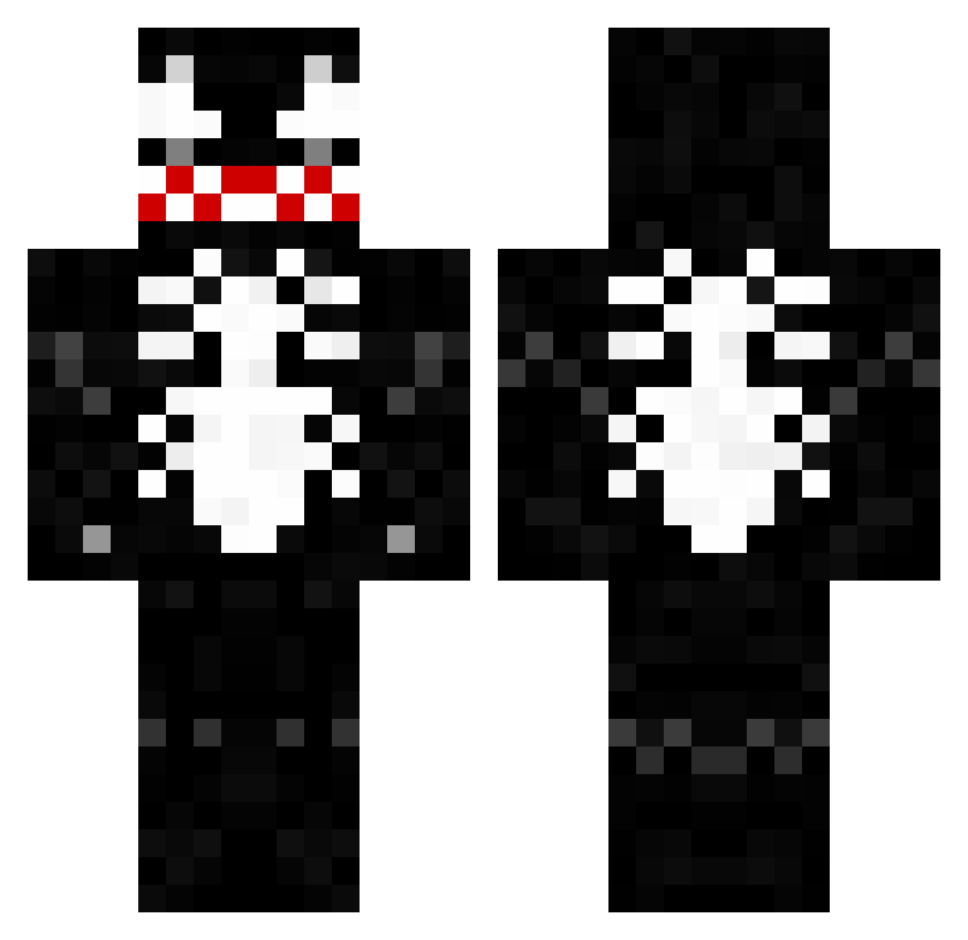 Vailly Minecraft skin, front and back view