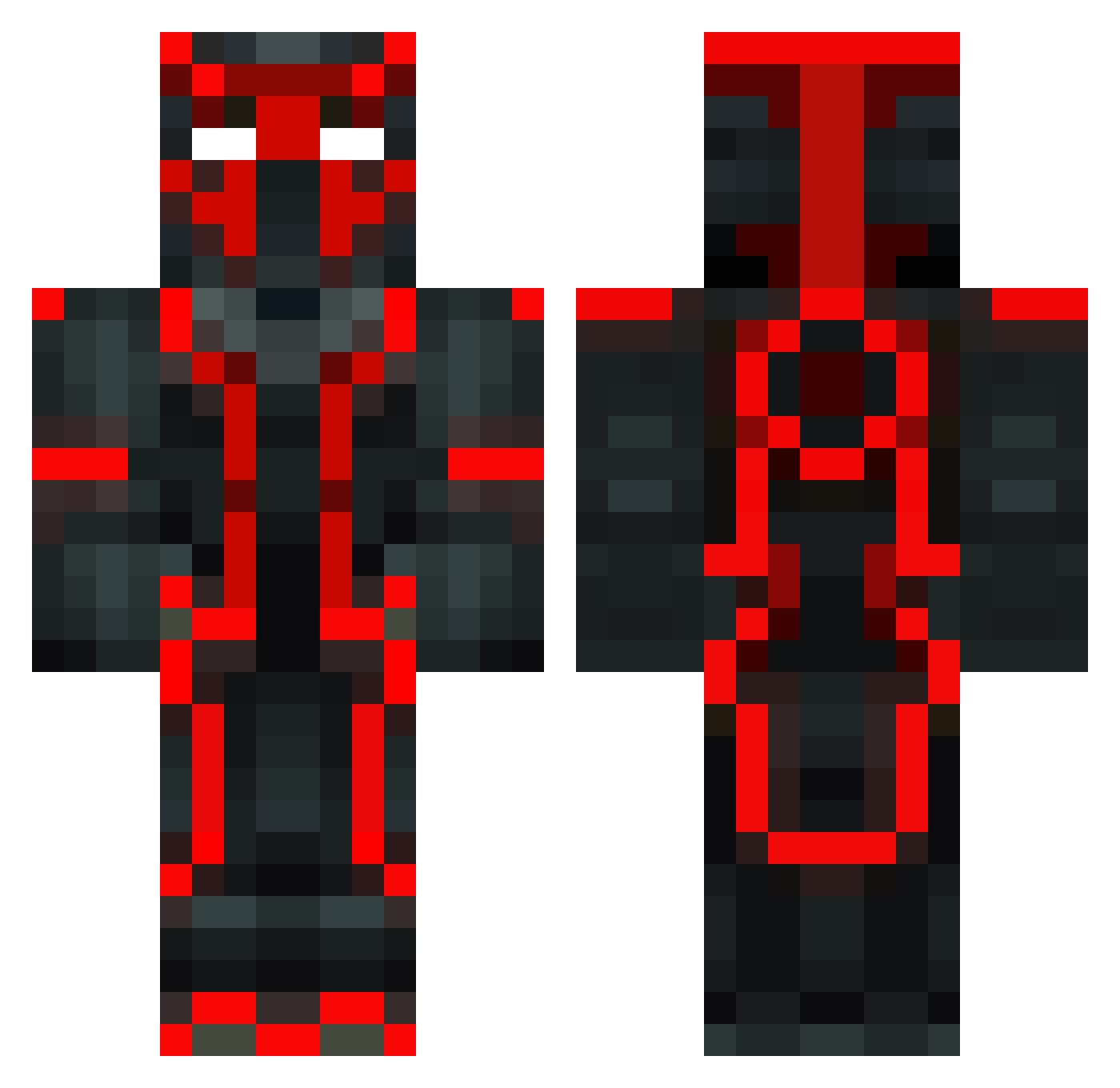 RuneVan Minecraft skin, front and back view