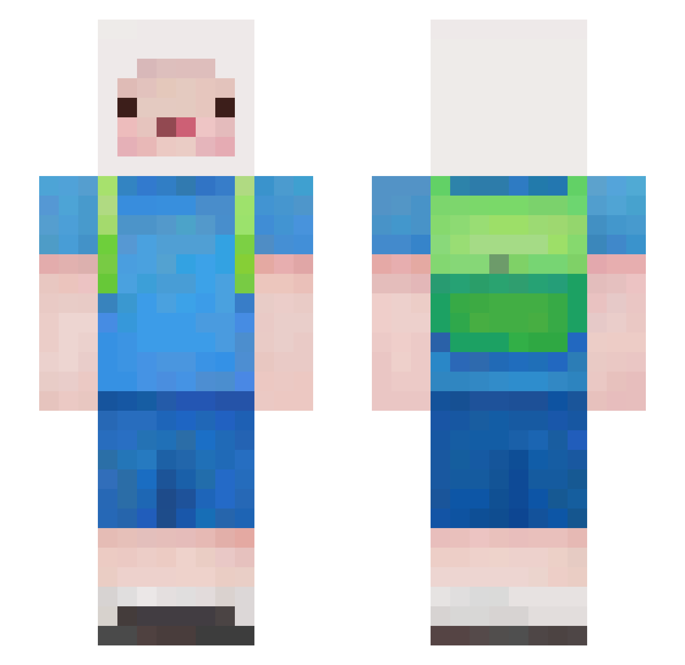 _Sox Minecraft skin, front and back view